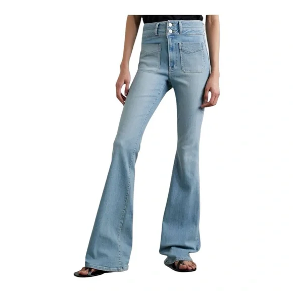 Veronica Beard Beverly High-Rise Skinny Flare Jeans Size 28 Stretch NWOT $348 - Picture 11 of 11